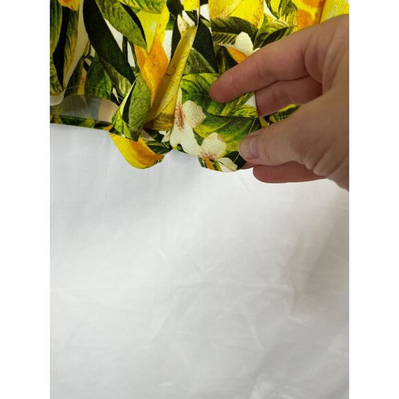 Show Me Your MuMu Rorey Spaghetti Strap Romper Lemon Print Summer Size Medium‎ - Picture 9 of 9